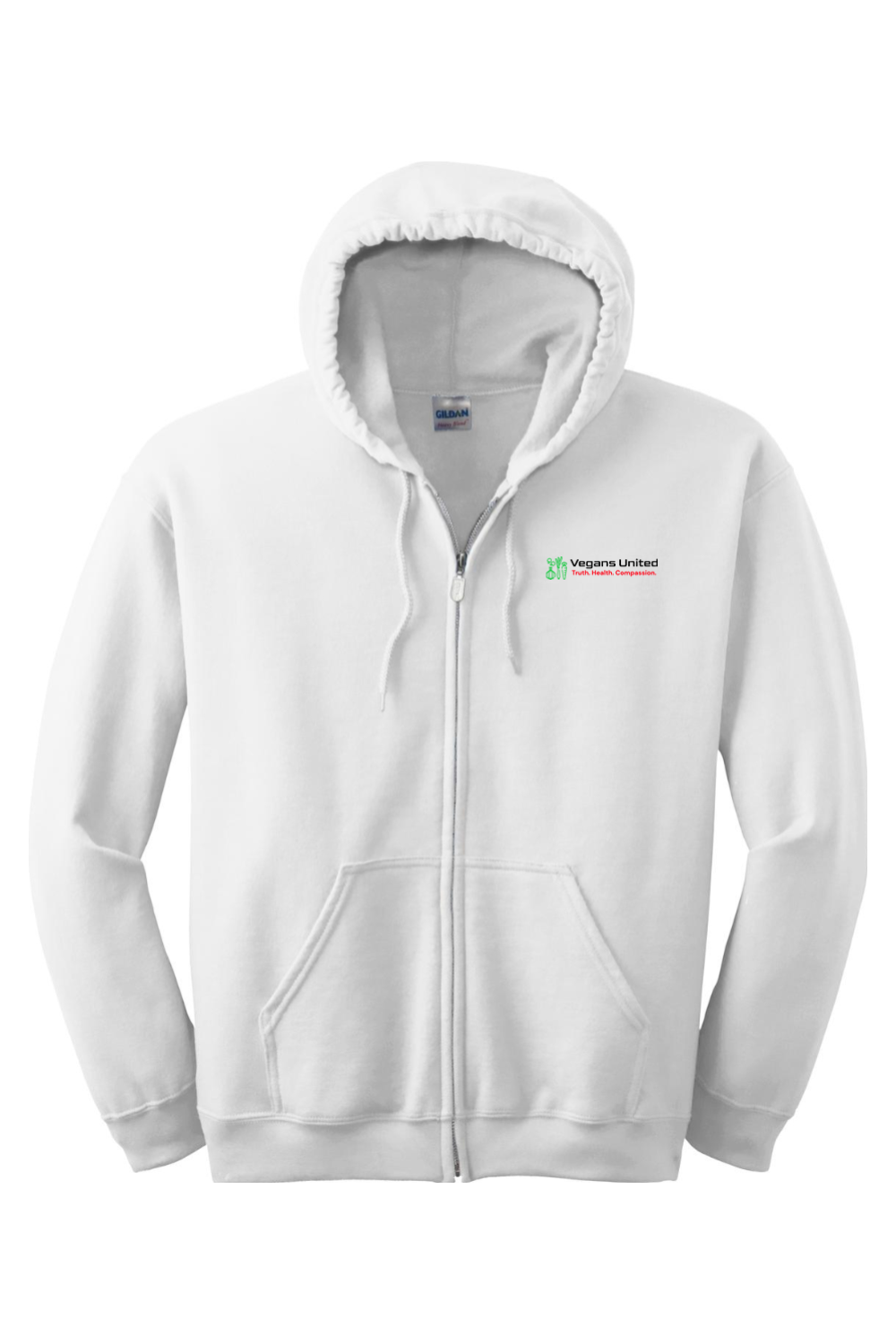 The Best Things Are Vegan - Zip up Hoodie Rasta colors