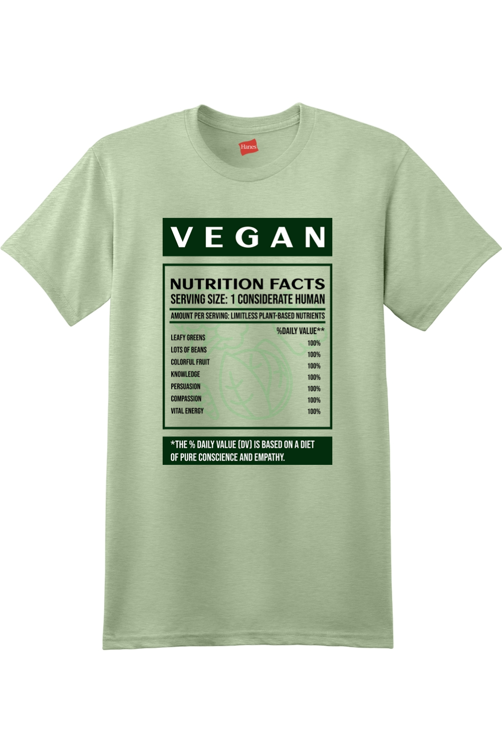 Vegan Nutrition Label