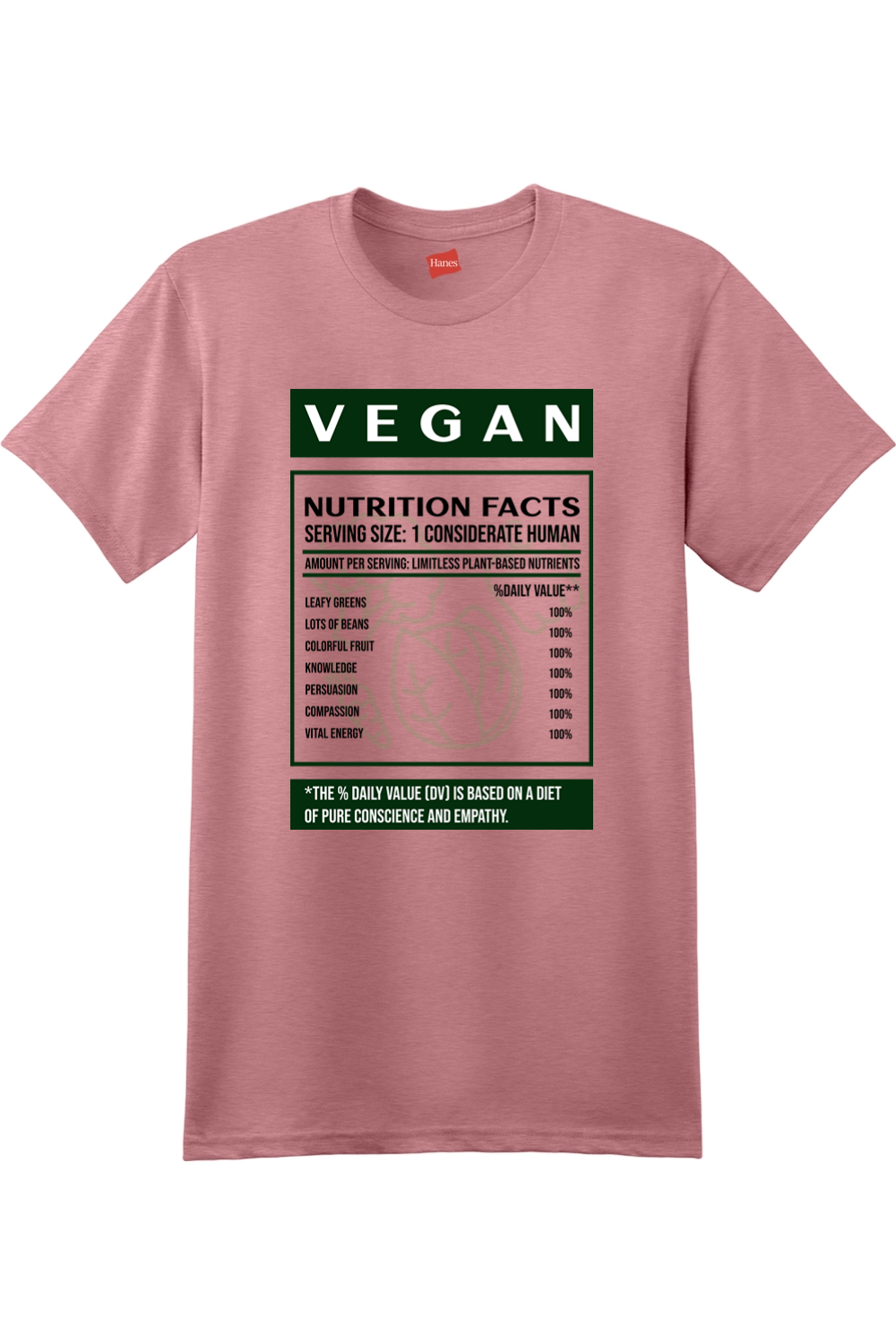 Vegan Nutrition Label
