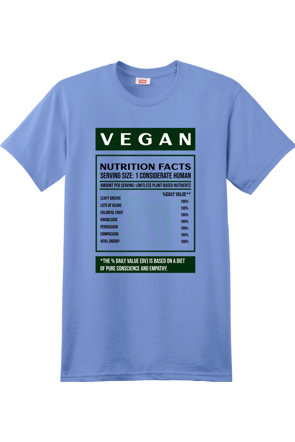 Vegan Nutrition Label