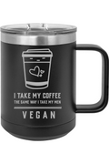 15oz Insulated Coffee Mug with Slider Lid