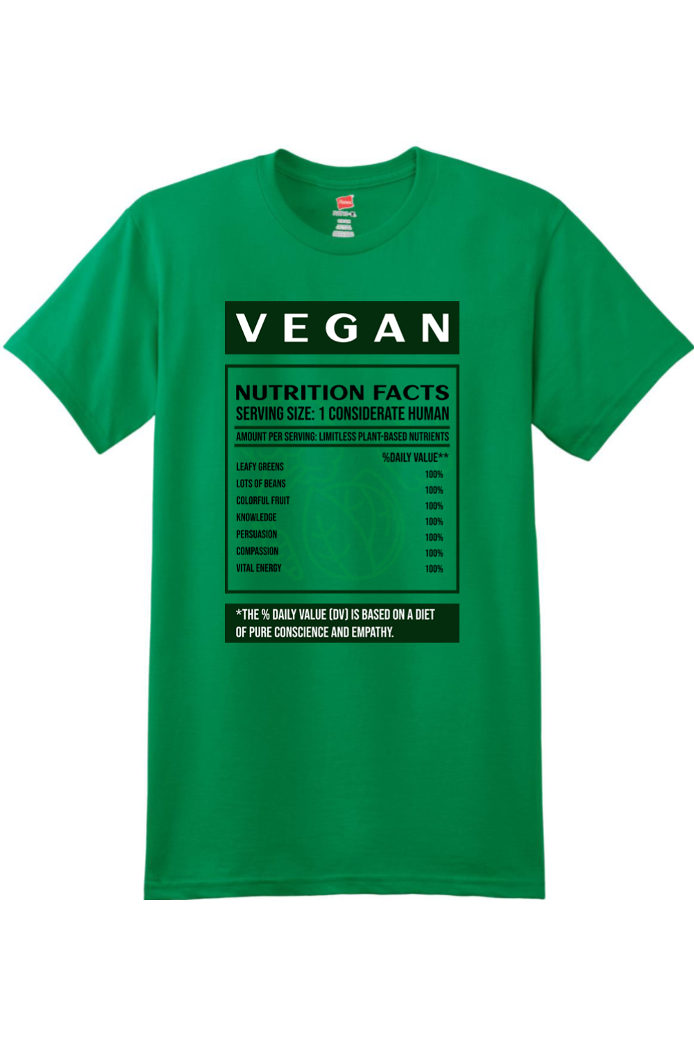 Vegan Nutrition Label