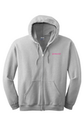 The Best Things Are Vegan - Zip up Hoodie Pink color